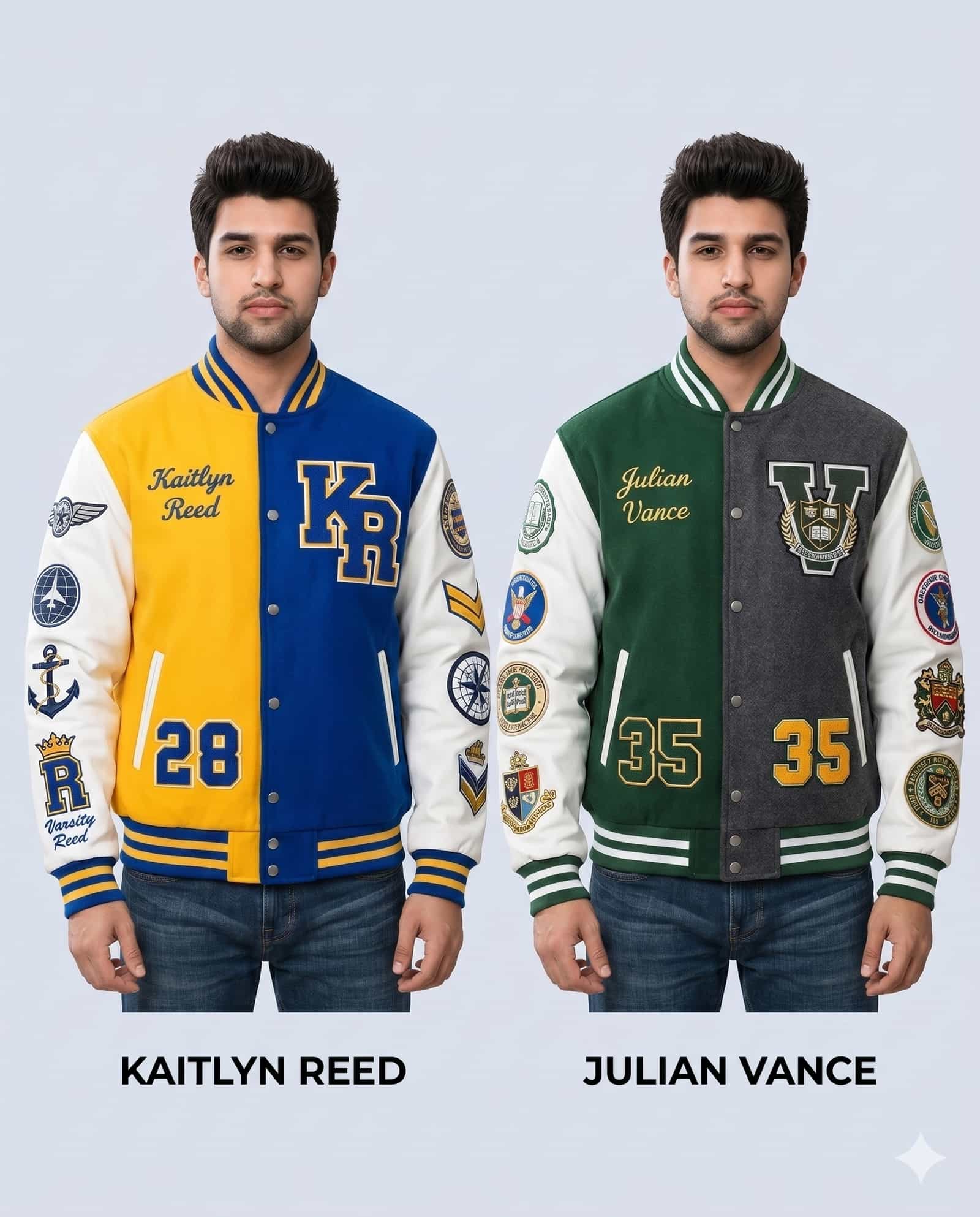 Design your own varsity or letterman jacket online